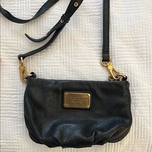 Marc Jacobs Black Leather Crossbody Bag